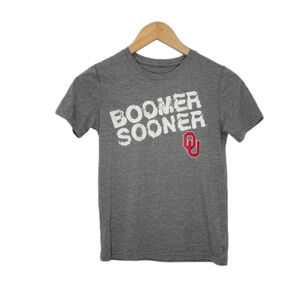 ADIDAS Oklahoma University Sooners Short Sleeve Soft T shirt Booner Sooner